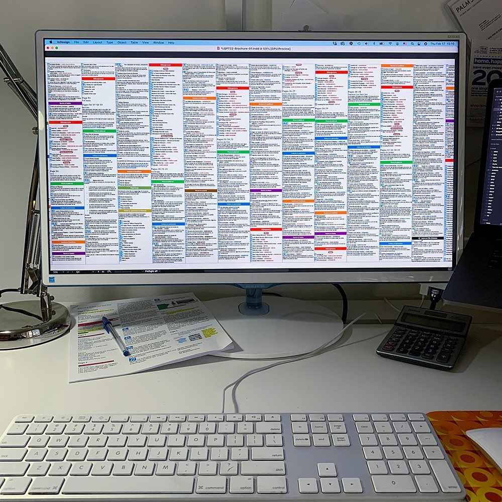 48-page tourism brochure on the way. This is what my screen looks like while pre-formatting the text! #graphicdesign #graphicdesigner