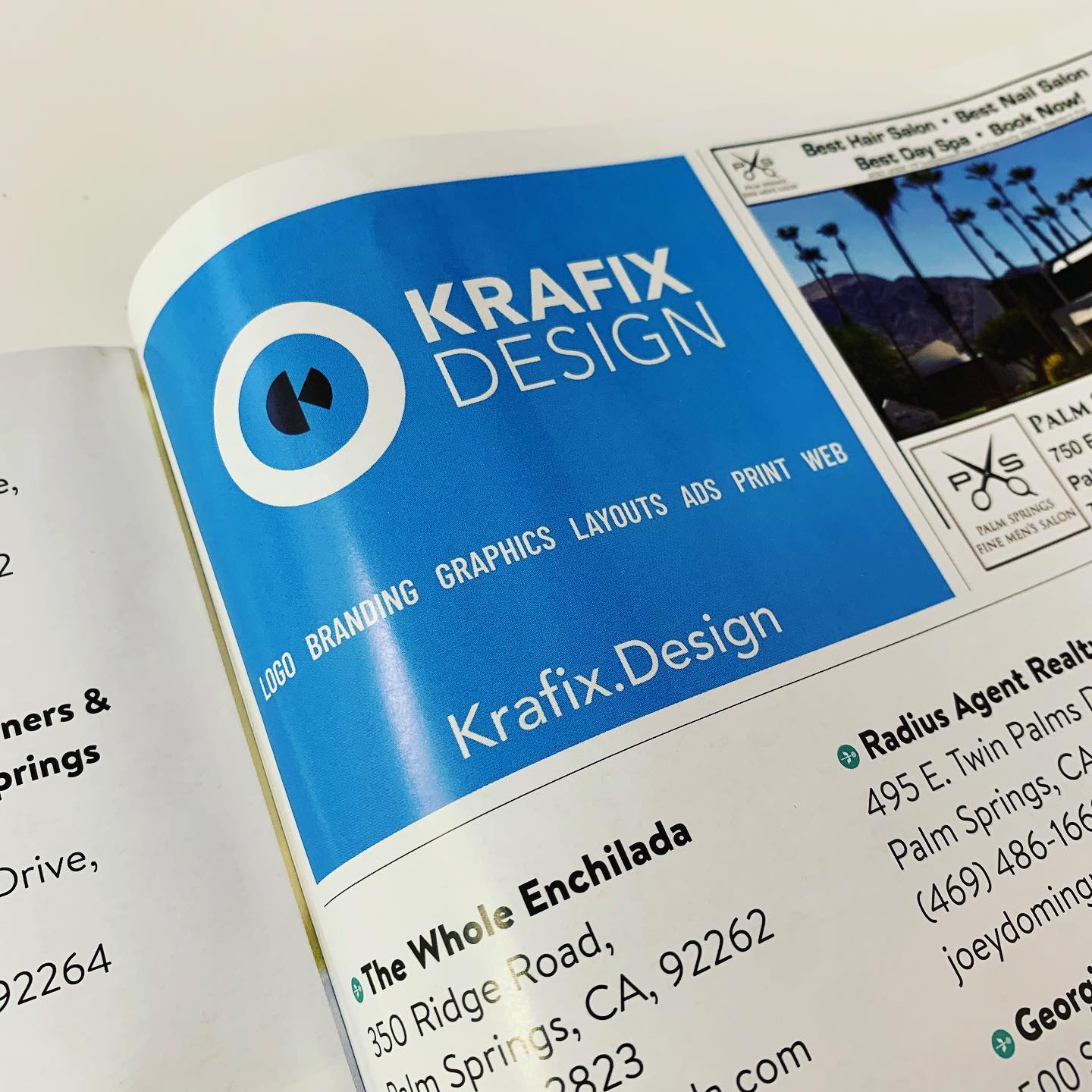 I never buy ads but made an exception for our beloved Chamber of commerce magazine PS I Love You! 😎 #graphicdesign