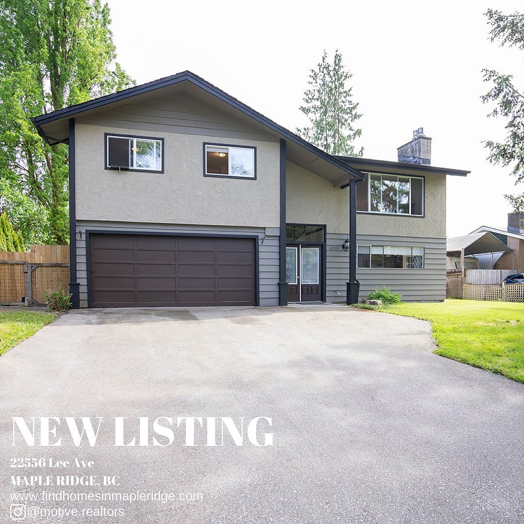 NEW LISTING!
22556 Lee ave Maple Ridge, BC
Offered at $1,299,999
4 bed | 3 bath | 1,938 sqft | 7,296 sqft lot
MOVE IN READY! | Well maintained family home with a 1 bedroom mortgage helper with separate entrance. Main floor features 3 bedrooms, 2 bathrooms, freshly painted, recently updated real hardwood flooring, gas range cook top with hood fan, gas fireplace, double stove, s/s fridge & covered deck. close to all levels of schools, transit & shopping. call today to set up a private showing.
DM us for more information.