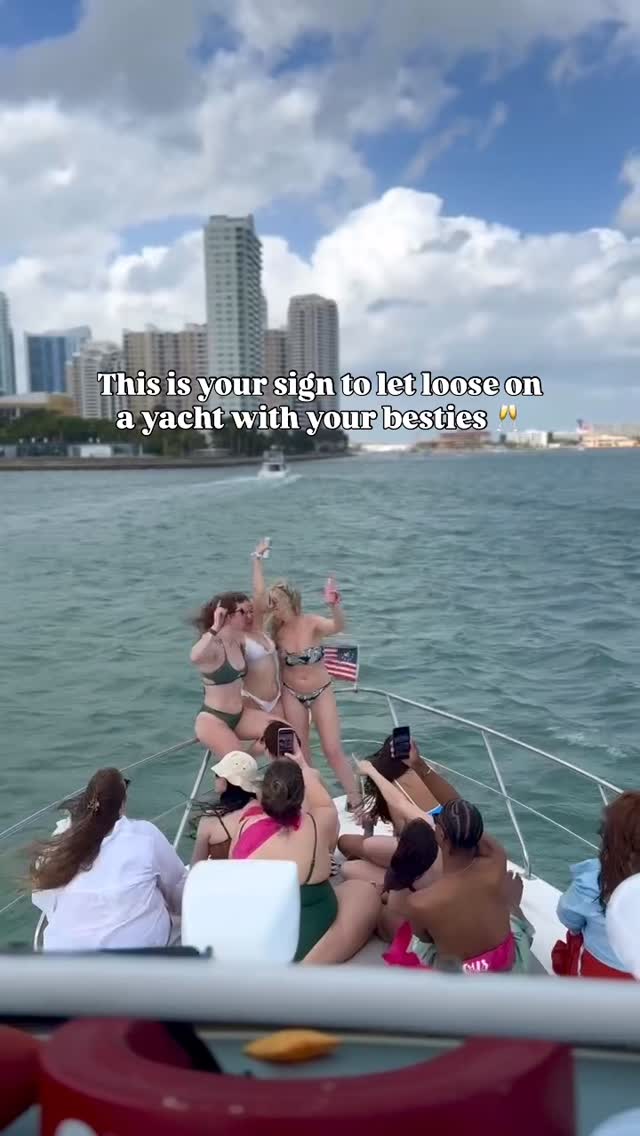 If you’re planning a bachelorette or girls’ trip in Miami, rent your private yacht with us!
We offer boats for every budget, with fun add-ons like decor, drinks, and the best crew ever.
📲 Contact us at www.viceboatclub.com or DM us to start planning your day on the water!
#bachelorettepartymiami #miamibachelorette #miamiboatrental #bacheloretteyachtparty