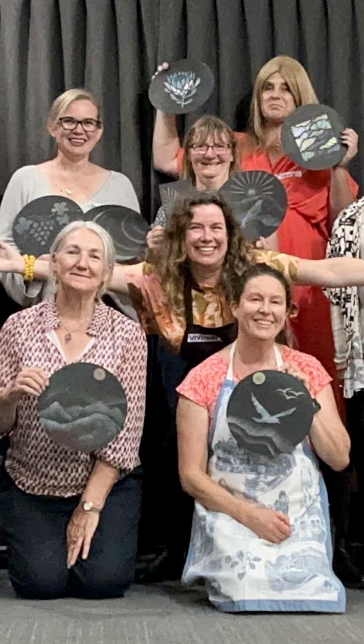 I had the wonderful opportunity to lead a Creative Community workshop with this fabulous group of women! @port_macquarie_women_connect is a women’s only group led by women. They offer a safe place to share, connect, laugh, support and create friendships.
…and laugh we did! Such a great night.
Thank you for having me, for going with the flow and for embracing your creativity. xox