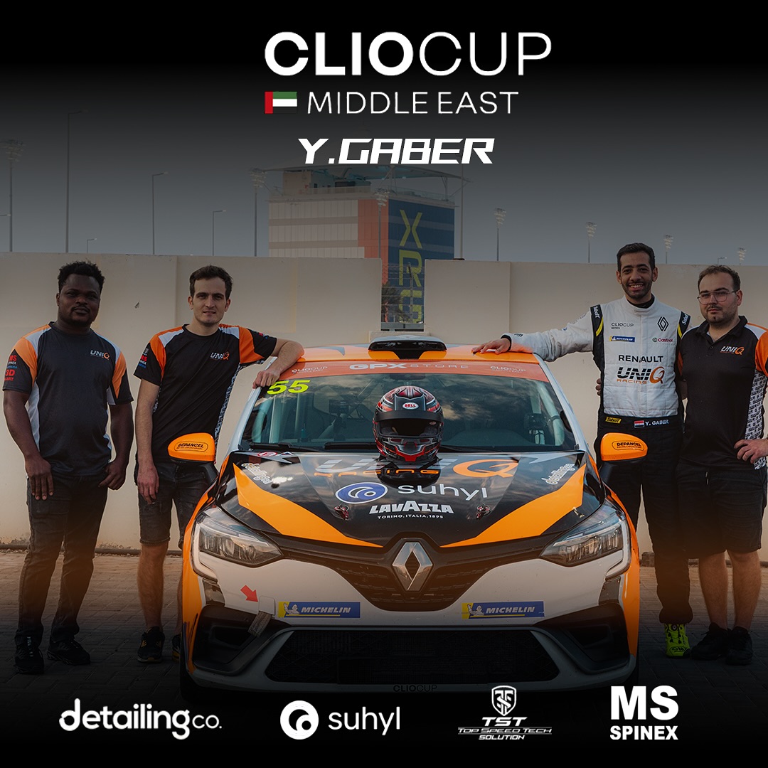 The season @cliocupmiddleeast is over! The final round took place in Abu Dhabi, where our driver Youssef Gaber gave his best on track💥
@yousseff.gaber fought hard in the championship and finished the season in P3 overall! 🏆 He also took 2nd place in the Gentleman category. His season was tough, , but he never gave up and kept fighting in his second Clio Cup Middle East season💪
We are happy with the results, but we know we could have done even better. Some penalties made things more difficult, but we learn from every race and will come back even stronger!
📍 Abu Dhabi results:
🔹 Youssef Gaber
➡️ Q1 – P2
➡️ Q2 – P3
➡️ R1 – P3
➡️ R2 – P3
Thank you to all our fans and sponsors @suhylhq @detailing.co @tst_solution @msspinex @peterkissdesign for this season in the United Arab Emirates🇦🇪! More news coming soon as we are heading for the full Clio Cup Italia series!