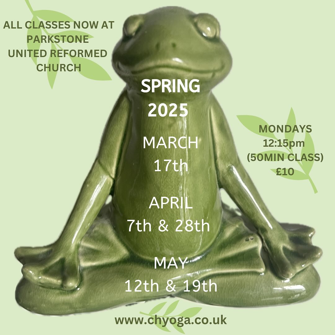 🍃March into Spring with chair yoga! Our next class is this Monday 12:15pm at Parkstone United Reformed Church🍃
Our classes are friendly and suitable for every body. All movements are sitting down, and options are given for those wanting to challenge themselves.
Chair yoga is perfect for people recovering from injury or for those wanting to move their bodies gently after an operation.
Chair yoga is also enjoyed by people just wanting to move more.
There may even be some sitting down marching this week! Come and join our relaxed and social little group.
Discounts are always available for those in need 💚#chairyoga #gentleyoga #beginnersyoga #sittingdownyoga #sitanegetfit #chyoga #parkstoneunitedreformedchurch
