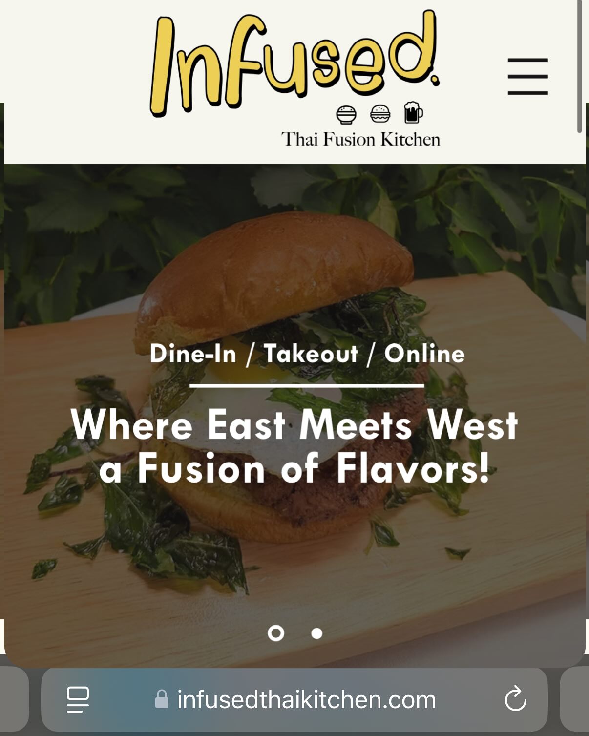 We are online! We are excited to bring you insight to our restaurant. Opening day is coming up. infusedthaikitchen.com