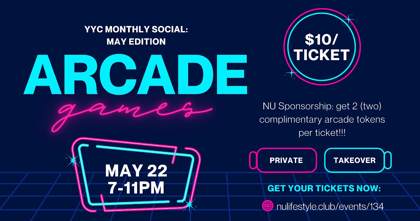 Get ready, babes — we’re taking over an Arcade Brewery in Inglewood on Thursday, May 22 from 7–11 PM and it’s gonna be 🔥
Whether you’re a returning fave or brand new to the scene, the YYC Social is the perfect place to meet other non-monogamous, queer, and sex-positive folks in a chill, no-pressure space.
This time, we’ve got the entire venue to ourselves — arcade games, pinball machines, cozy booths, and a relaxed vibe that’s perfect for mingling, flirting, and making memories.
🍺 Full taproom access
🕹️ Pinball + arcade games (tokens on us thanks to our sponsor @nulifestyle!)
💜 Chill, sexy, community energy
🎟️ TICKETS: $10/person
Now powered by NU Lifestyle! No paid membership needed—just make a free account to register:
👉 nulifestyle.club/events/134
📦 We’re still collecting menstrual hygiene products in support of the We Are Maud Foundation—please consider bringing a donation!
🔥 Capacity is limited—save your spot early and let’s make May magic together.
///
#YYCSocial #BurnBlockTakeover #YYCLifestyleEvents #SexPositiveYYC #NonMonogamyCalgary #QueerCalgary #YYCArcadeNights #NUlifestyle
