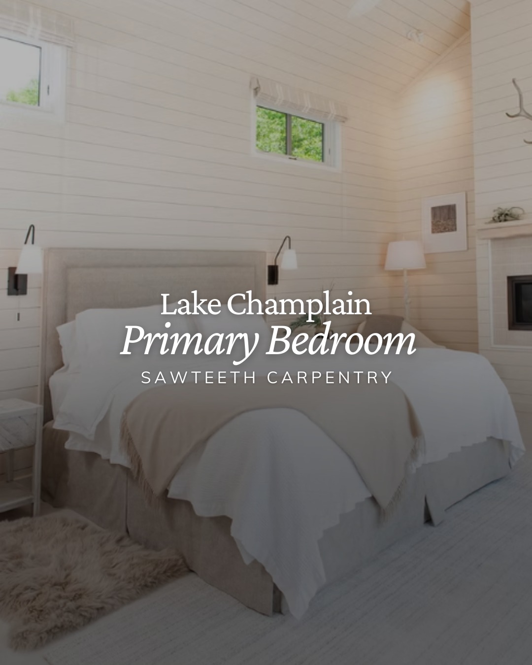 This primary bedroom remodel on the peaceful shores of Lake Champlain is the perfect mix of luxury and natural beauty. The shiplap walls and rich wood floors give it a cozy, warm feel, while elegant touches bring everything together. The gas fireplace is perfect for those colder nights, and the custom driftwood mantel adds a unique touch that reflects the landscape!
If this bedroom inspires you, send us a message, and let’s start designing your dream space!
#lakechamplainretreat #primarybedroomdesign #sawteethcarpentry #interiorinspo #homeremodeling #designinspiration #peacefulliving #bedroominspiration #essexnewyork #upstatenewyork