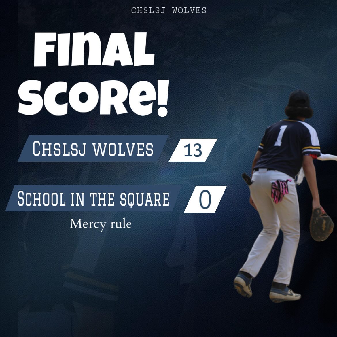 Another win for the Wolves 🎉🎉🎉🎉🎉 congratulations to our boys, and their coaches Mr. Abreu and Mr. Santana 🐺