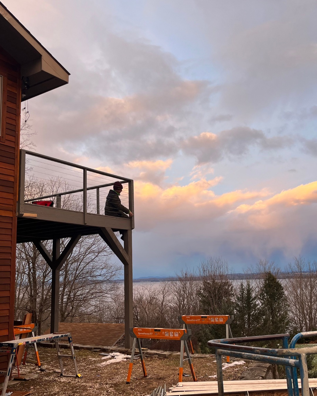Siding and deck work complete! And what better way to wrap up the day than with a quiet sunset? ☀️
We believe in putting care into every detail, but we also know the value of stepping back to enjoy the results. A short break to take in the view is just as important as the work itself!
#carpentrycraft #attentiontodetail #worklifebalance #sawteethcarpentry #homeimprovement #craftsmanship #constructionlife #sunsetviews #upstatenewyork