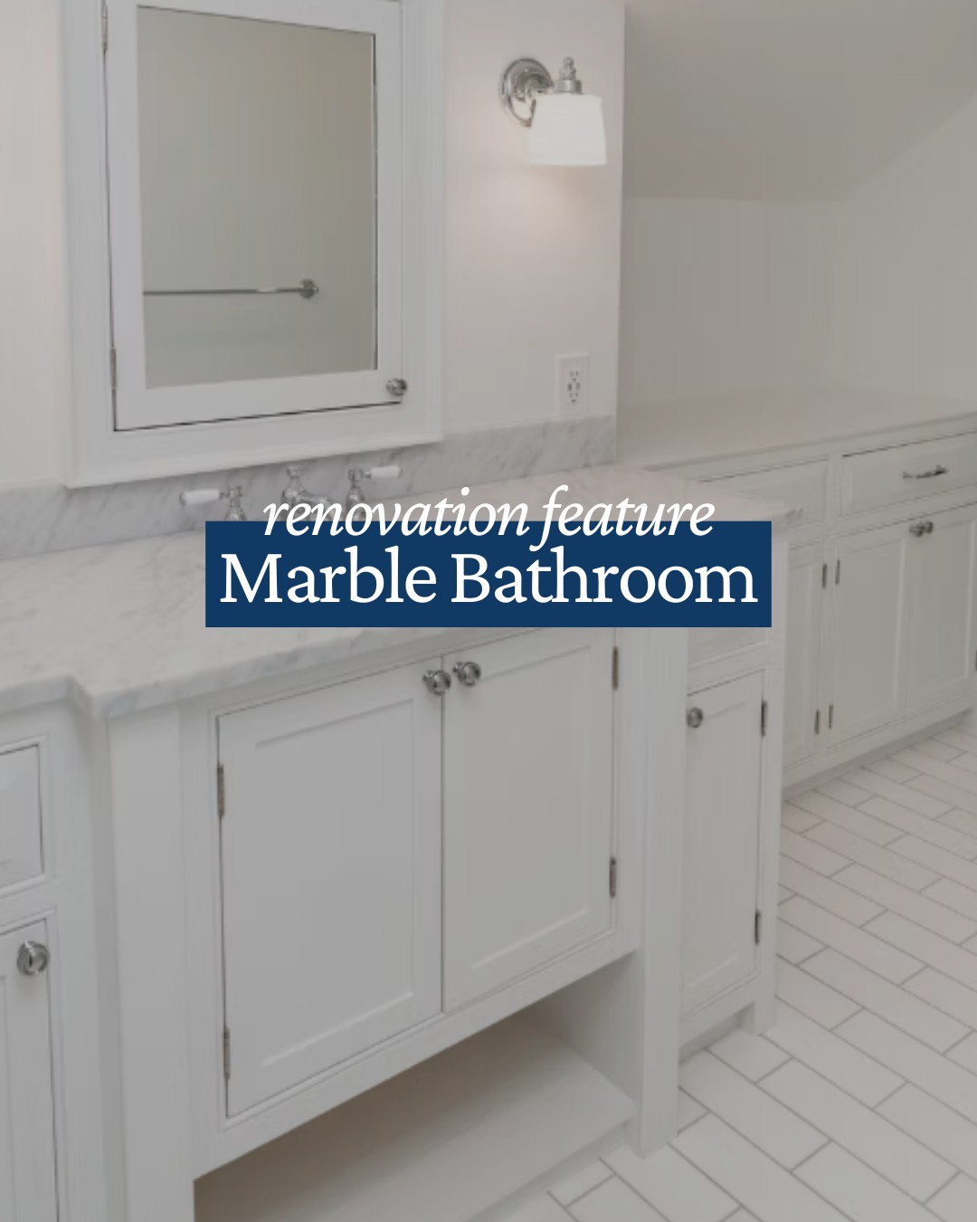This bathroom renovation is one of our all-time favorites, and it came together through close collaboration with the homeowners from day one. From the first bit of plaster demo to the final touch on the custom cabinetry, every detail was thoughtfully planned and executed.
We designed box beams to give the ceiling more height without compromising structure, selected timeless Thassos marble tiles, and brought a vision for custom cabinetry to life, including a hidden medicine cabinet behind the mirror for added storage.
Built for beauty, function, and longevity, this one checks every box.
#bathroomrenovation #homedesign #thassosmarble #interiordesign #sawteethcarpentry #homeimprovement #luxurybathroom #designinspiration #renovationproject