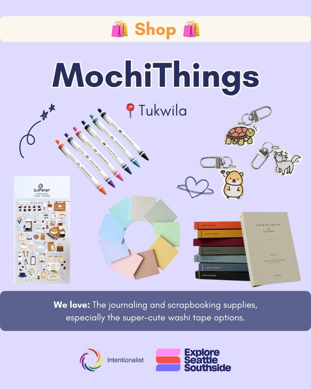 Just south of Seattle, the cities of Des Moines, SeaTac, and Tukwila are home to a vibrant mix of small businesses, global flavors, and neighborhood gathering places. 🍜☕️🛍️
This season, @intentionalist_ and @seattlesouthside have partnered to highlight some of the locally owned spots where you can eat, sip, and shop your way through the holidays. From Vietnamese noodles and Creole comfort food to plant nurseries and super-cute stationery, here are 10 places to add to your intentional list of Seattle Southside destinations.
Read more about these hidden gems and the people behind them at the link in @intentionalist_’s bio 👀
#SpendLikeltMatters #SeattleFoodie #BeIntentional #SouthSeattle #ShopLocal