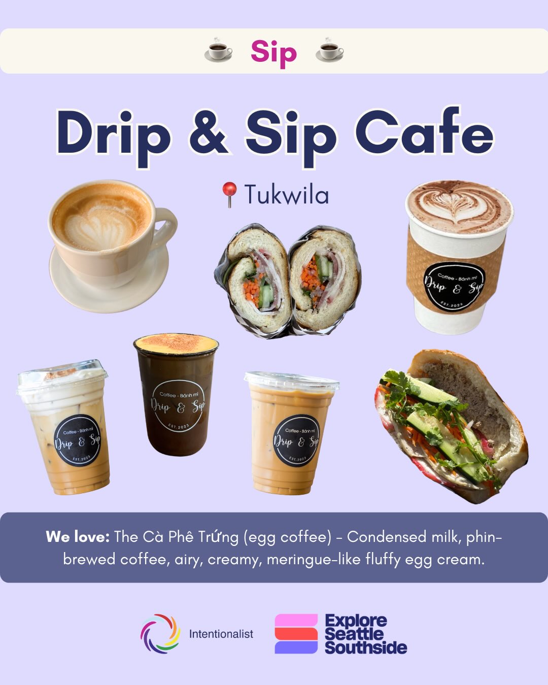 Just south of Seattle, the cities of Des Moines, SeaTac, and Tukwila are home to a vibrant mix of small businesses, global flavors, and neighborhood gathering places. 🍜☕️🛍️
This season, @intentionalist_ and @seattlesouthside have partnered to highlight some of the locally owned spots where you can eat, sip, and shop your way through the holidays. From Vietnamese noodles and Creole comfort food to plant nurseries and super-cute stationery, here are 10 places to add to your intentional list of Seattle Southside destinations.
Read more about these hidden gems and the people behind them at the link in @intentionalist_’s bio 👀
#SpendLikeltMatters #SeattleFoodie #BeIntentional #SouthSeattle #ShopLocal