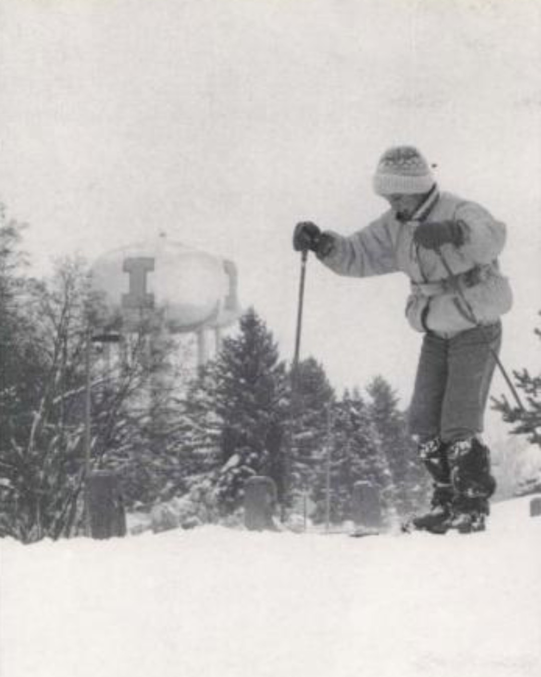 Celebrating #WorldSnowDay with a throwback to 1996. What's your favorite campus memory in the snow? 🌨️❄️