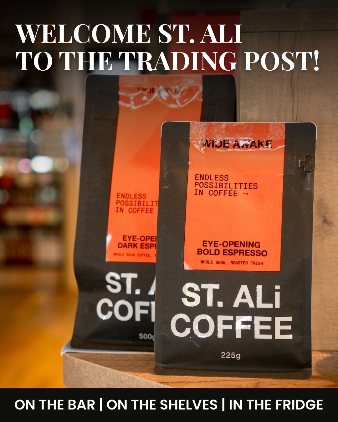 @st_ali is now on the bar at Mount Macedon Trading Post. One of Melbourne's original specialty roasters, pushing the craft since 2005 with direct farmer relationships and small-batch roasting out of Port Melbourne.
You'll find their Wide Awake Espresso Blend pulling shots on our machine, whole beans on the shelf in 225g and 500g, drip bags for brewing at home, and their full canned range in the fridge. Swipe through to see what's in store.
#stali #specialtycoffee #macedonrangescafe #coldbrewcoffee