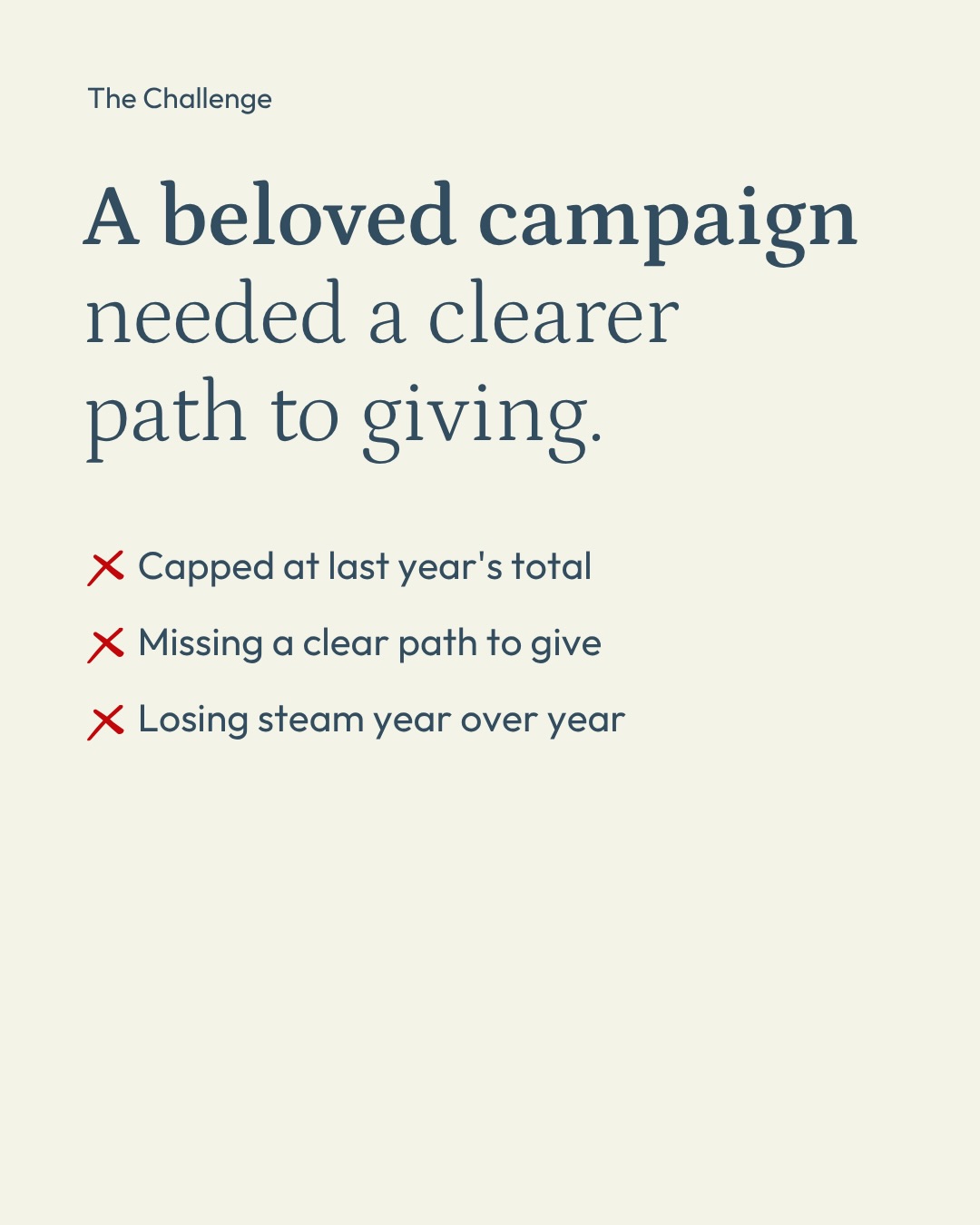 To celebrate Nurses Week, we built NYU Langone Health a custom message board, with on-page donation flow, and a personalized returning visitor experience. Here’s what happened:
📈 77% increase in gifts
🌱67% revenue growth
💌 529+ supporter messages
📊 93+ gifts made
Read the full case study on our website - link in bio, under OUR WORK