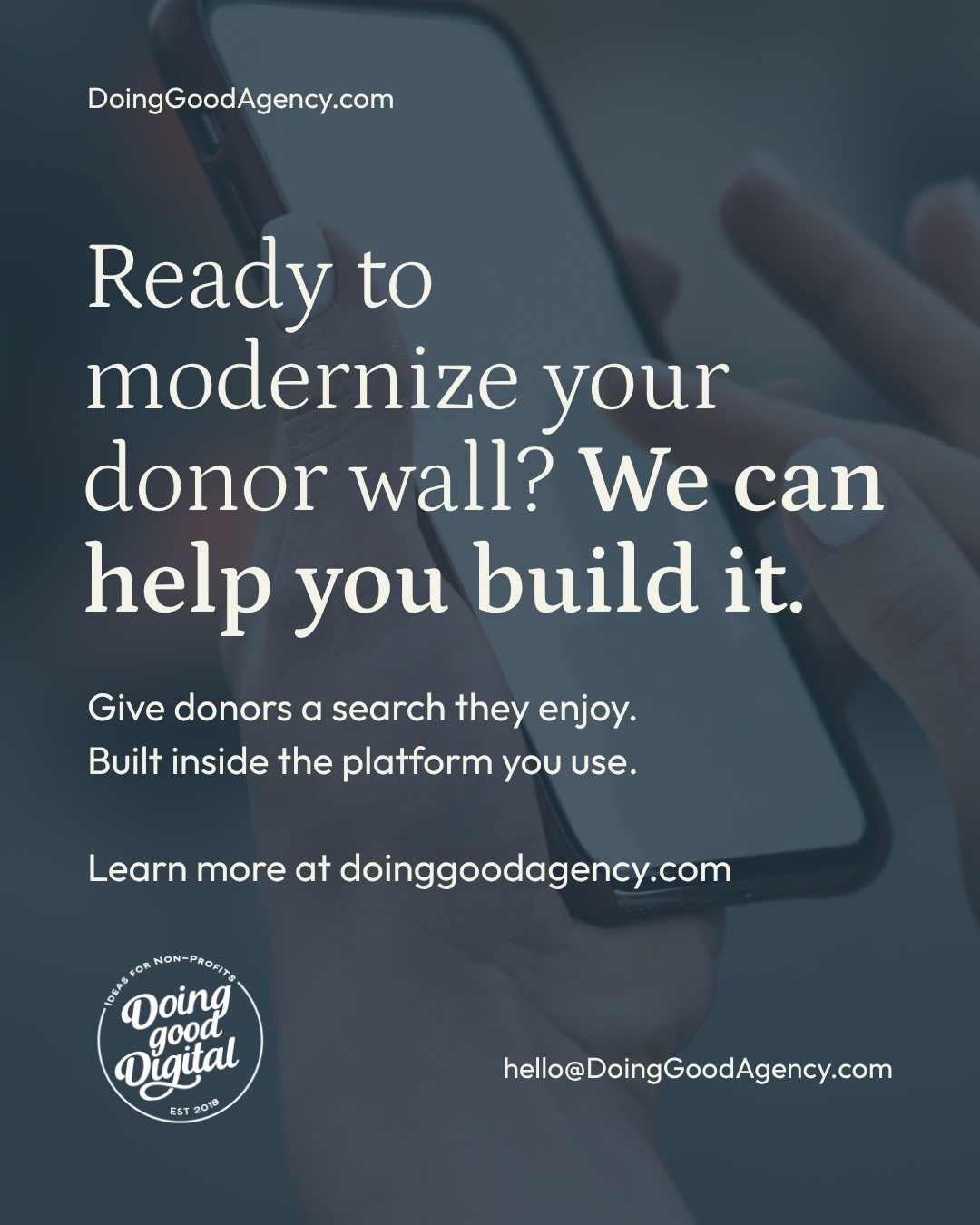 Nationwide Children’s Hospital has a stunning physical donor wall - a sweeping, colorful glass installation that lines a hospital corridor and honors the generosity of thousands of donors.
But the digital experience that let visitors find their name on that wall told a very different story.
The existing search tool was hard to navigate, visually dated, and limited: donors could search by name, but results only returned a row number, leaving them to look through the wall on their own.
Our client wanted to close the gap between the physical installation and the search tool to something modern, mobile-friendly, and precise enough to actually guide a donor to their tile.
See the digital experience we built as a companion piece to their physical wall on our website under OUR WORK. Link in bio!