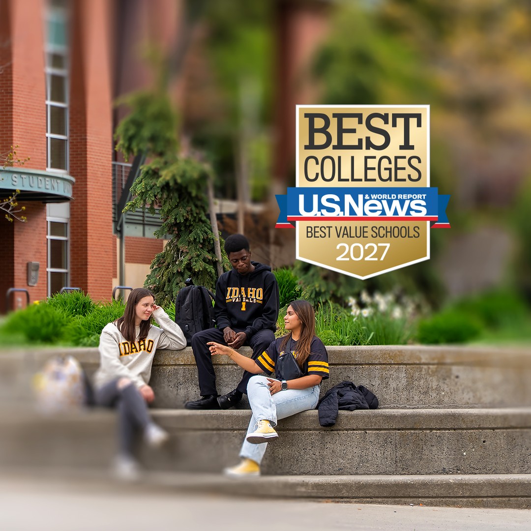 That's right, you're attending the No. 1 Best Value Public University in the Nation by U.S. News & World Report. 💅😤
“This ranking reflects what we work hard to deliver every day: an exceptional education that remains within reach for students and families,” University of Idaho President Scott Green said. “Our students pursue research, learn by doing and build connections that prepare them to succeed after graduation, creating value not just for Idaho but nationally as well through the work they go on to do.
The Best Value ranking considers both academic quality and cost, comparing a university’s Best Colleges ranking with the net cost of attendance for students receiving need-based scholarships or grants.
